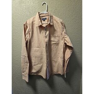 Cova Long Sleeve Dress Shirt, Peach Size XL